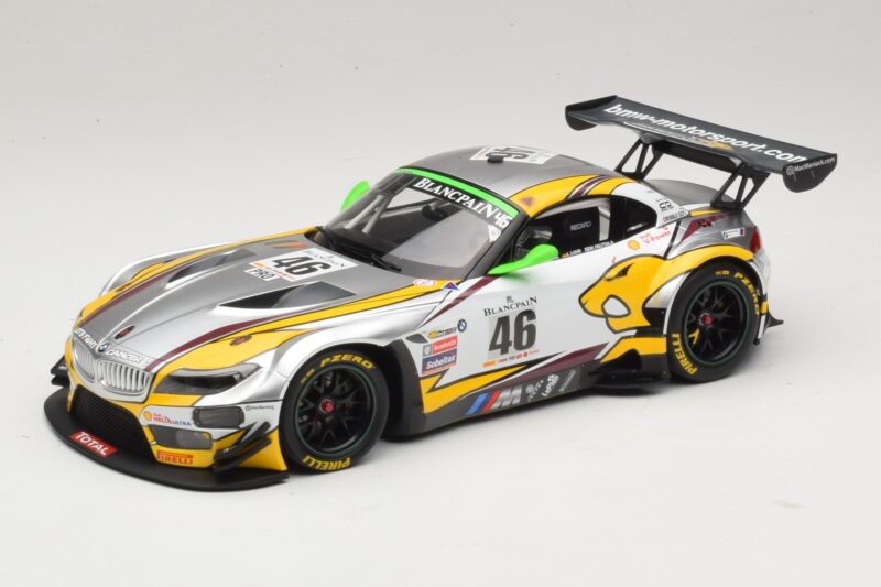 BMW Z4 GT3 #46 M. Palttala / L. Luhr 24 Hours of Spa Winner 2015 Minichamps 1:18 151152346 Diecast