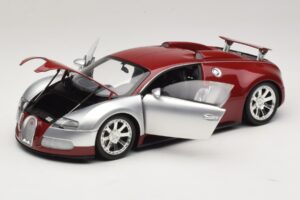 Bugatti Veyron Centenaire Edition Chrome Red Minichamps 1:18 100110851 Diecast - image 2 of 8