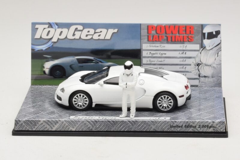 Bugatti Veyron White Top Gear Edition Minichamps 1:43 519431100 Diecast