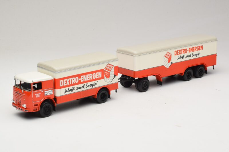 Bussing LU 11/16 Box Trailer Dextro Energen Minichamps 1:43 499073940 Diecast