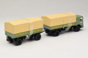 Bussing LU 11/16 Flatbed Trailer Schenker Minichamps 1:43 499073924 Diecast - image 2 of 6