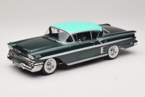 Chevrolet Bel Air Impala Coupe Dark Green Metallic & Green KK-Scale 1:18 KKDC181594 Diecast
