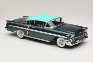 Chevrolet Bel Air Impala Coupe Dark Green Metallic & Green KK-Scale 1:18 KKDC181594 Diecast - image 4 of 6