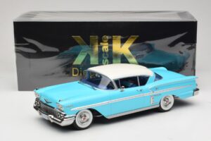 Chevrolet Bel Air Impala Coupe Turquoise & Cream KK-Scale 1:18 KKDC181593 Diecast - image 6 of 6