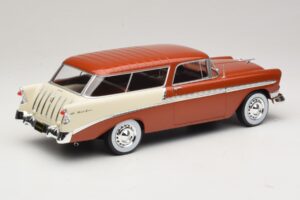 Chevrolet Bel Air Nomad Brown Metallic & Cream KK-Scale 1:18 KKDC181294 Diecast - image 2 of 6
