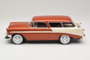 Chevrolet Bel Air Nomad Brown Metallic & Cream KK-Scale 1:18 KKDC181294 Diecast - image 3 of 6