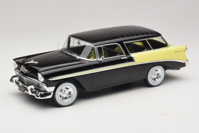 Chevrolet Bel Air Nomad Custom Black & Light Yellow KK-Scale 1:18 Chevrolet Bel Air Nomad Custom Black & Light Yellow KK-Scale 1:18 KKDC181293 Diecast
