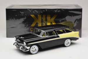 Chevrolet Bel Air Nomad Custom Black & Light Yellow KK-Scale 1:18 KKDC181293 Diecast - image 6 of 6