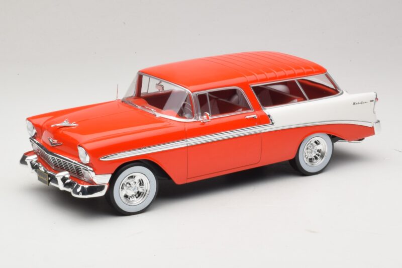 Chevrolet Bel Air Nomad Custom Light Red & White KK-Scale 1:18 KKDC181291 Diecast