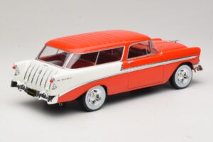 Chevrolet Bel Air Nomad Custom Light Red & White KK-Scale 1:18 KKDC181291 Diecast - image 2 of 6