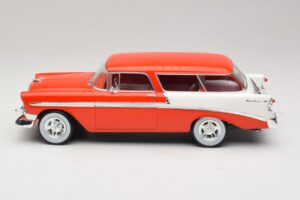Chevrolet Bel Air Nomad Custom Light Red & White KK-Scale 1:18 KKDC181291 Diecast - image 3 of 6