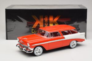 Chevrolet Bel Air Nomad Custom Light Red & White KK-Scale 1:18 KKDC181291 Diecast - image 6 of 6