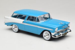 Chevrolet Bel Air Nomad Turquoise & White KK-Scale 1:18 KKDC181292 Diecast - image 4 of 6