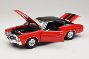 Chevrolet Chevelle SS454 Red Maisto 1:18 31890-P1 Diecast - image 2 of 8