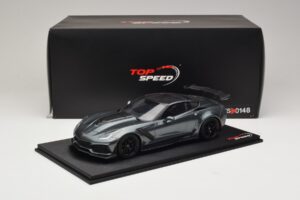 Chevrolet Corvette C7 ZR-1 Shadow Grey Metallic TopSpeed 1:18 TS0148 Resin - image 6 of 6