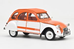 Citroen 2CV Spot Orange & White Norev 1:18 181473 Diecast - image 2 of 3