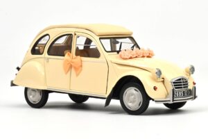 Citroen 2CV Wedding Gift Beige Norev 1:18 181475 Diecast - image 2 of 3