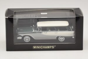 Edsel Bermuda Station Wagon Dark Green White Minichamps 1:43 400082013 Diecast - image 5 of 5