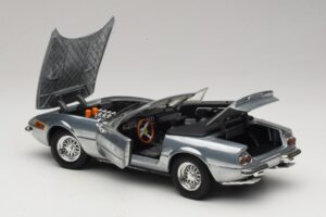 Ferrari 365 GTS Chrome Silver Hot Wheels 1:18 25738 Diecast - image 5 of 8