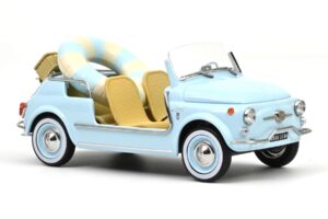 Fiat 500 Jolly Blue Norev 1:18 187793 Diecast