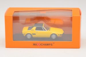 Fiat X1/9 Yellow Maxichamps 1:43 940121660 Diecast - image 5 of 5