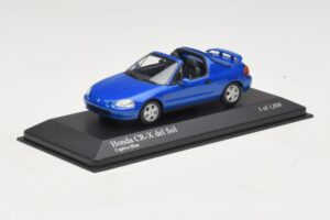 Honda CR-X del Sol EG2 Blue Metallic Minichamps 1:43 400161931 Diecast - image 2 of 5