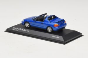 Honda CR-X del Sol EG2 Blue Metallic Minichamps 1:43 400161931 Diecast - image 3 of 5