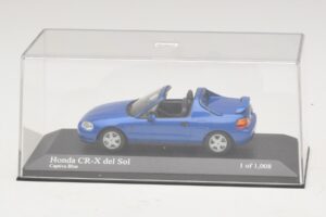 Honda CR-X del Sol EG2 Blue Metallic Minichamps 1:43 400161931 Diecast - image 4 of 5
