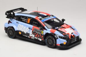 Hyundai i20 N Rally1 #16 A. Fourmaux / A. Coria Rally Monte Carlo 2026 IXO 1:18 18RMC270A Diecast - image 4 of 6