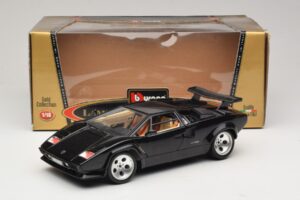Lamborghini Countach 5000 Quattrovalvole Black Bburago 1:18 3337 Diecast - image 8 of 8