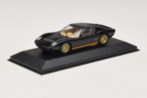 Lamborghini Miura P400 Black Minichamps 1:43 430103004 Diecast - image 2 of 5