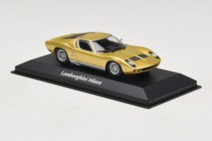 Lamborghini Miura P400 Gold Maxichamps 1:43 940103002 Diecast - image 3 of 5