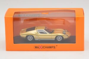 Lamborghini Miura P400 Gold Maxichamps 1:43 940103002 Diecast - image 5 of 5