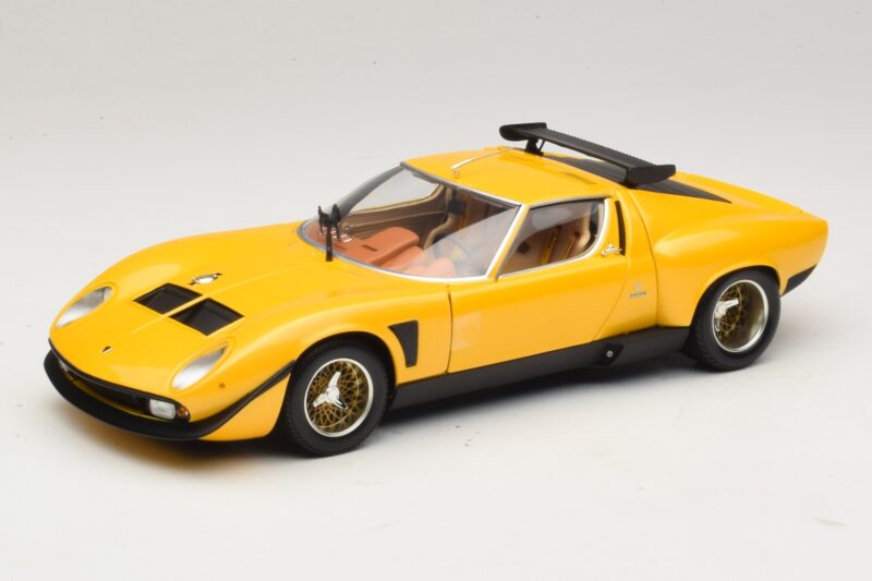 Lamborghini Miura SVR Yellow & Black Kyosho 1:18 08319GY Diecast