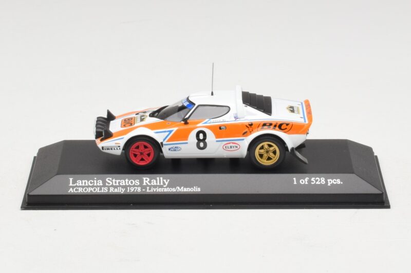 Lancia Stratos Rally #8 Livieratos / Manolis Acropolis Rally 1978 Minichamps 1:43 430781208 Diecast