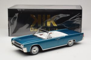 Lincoln Continental Convertible Turquoise Metallic KK-Scale 1:18 KKDC181524 Diecast - image 7 of 7