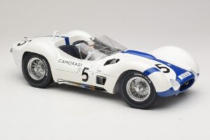 Maserati Tipo 61 #5 Camoradi S. Moss / D. Gurney 1000km Nurburgring Winner 1960 Minichamps 1:12 120601205 Diecast - image 6 of 8