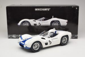 Maserati Tipo 61 #5 Camoradi S. Moss / D. Gurney 1000km Nurburgring Winner 1960 Minichamps 1:12 120601205 Diecast - image 8 of 8