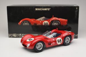 Maserati Tipo 61 #98 C. Shelby Times Mirror GP For Sportscars 1960 Minichamps 1:12 120601298 Diecast - image 8 of 8
