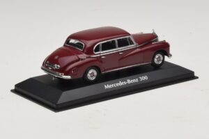 Mercedes 300 W186 Dark Red Maxichamps 1:43 940039060 Diecast - image 2 of 5