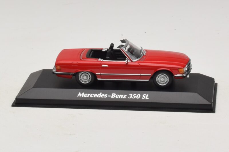 Mercedes 350 SL R107 Red Maxichamps 1:43 940033432 Diecast