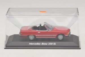 Mercedes 350 SL R107 Red Maxichamps 1:43 940033432 Diecast - image 4 of 5