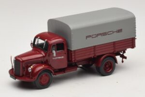 Mercedes L3500 Flatbed Porsche Minichamps 1:43 439350027 Diecast