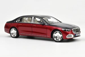 Mercedes Maybach S680 Z223 Nautical Blue & Patagonia Red Norev 1:18 183919 Diecast