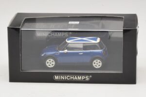 Mini Cooper S R53 Blue With Scottish Flag Minichamps 1:43 MINI016 Diecast - image 5 of 5