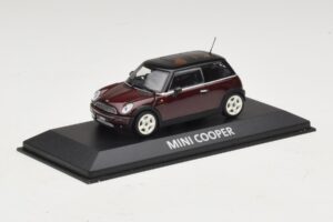 Mini Cooper S R53 Dark Red With Black Roof Minichamps 1:43 MINI028 Diecast - image 2 of 5