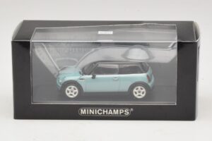 Mini Cooper S R53 Light Blue Metallic With Black Roof Minichamps 1:43 MINI030 Diecast - image 4 of 4