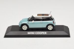 Mini Cooper S R53 Light Blue Metallic With Panoramic Roof Minichamps 1:43 MINI018 Diecast