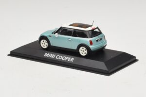Mini Cooper S R53 Light Blue Metallic With Panoramic Roof Minichamps 1:43 MINI018 Diecast - image 3 of 4
