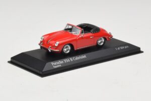 Porsche 356 B Cabriolet Red Minichamps 1:43 400064331 Diecast - image 2 of 5